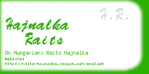 hajnalka raits business card